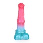 Alien Beast Cyan Rainbow 9.3" Dildo - B