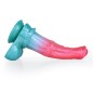 Alien Beast Cyan Rainbow 9.3" Dildo - B