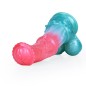 Alien Beast Cyan Rainbow 9.3" Dildo - B