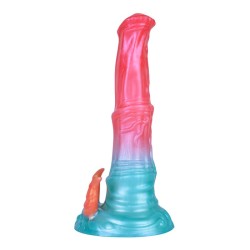 Alien Beast Cyan Rainbow 9.3" Dildo - A