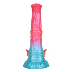 Alien Beast Cyan Rainbow 9.3" Dildo - A