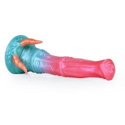 Alien Beast Cyan Rainbow 9.3" Dildo - A