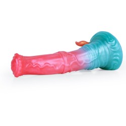 Alien Beast Cyan Rainbow 9.3" Dildo - A