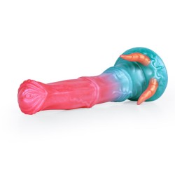 Alien Beast Cyan Rainbow 9.3" Dildo - A