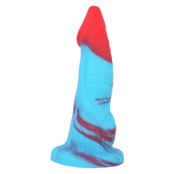 Blue And Red Realistic Dick - 22cm/8.6"