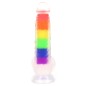 Double Layer Rainbow Dildo 7.4 inch