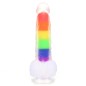 Double Layer Rainbow Dildo 7.4 inch