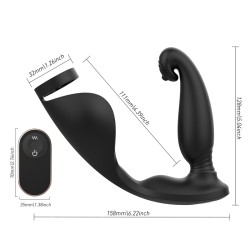 Raptor Prostate Vibrator With Cock Ring