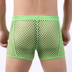 Men Breathable Sexy Fishnet Boxers Briefs