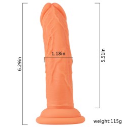 Lifelike Silicone 6.3"/16 cm Dildo - Student