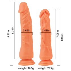 Lifelike Silicone 9.3"/23.5 cm Dildo - Brother