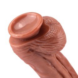 Realistic Colorful PVC Dildo - Fat