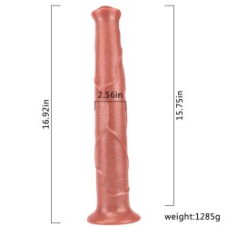 Realistic Colorful 16.9"/43 cm Dildo - Elephant