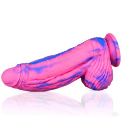 Fat Double Color Silicone Dildo