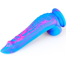 Octopus Mixed Color Silicone Dildo