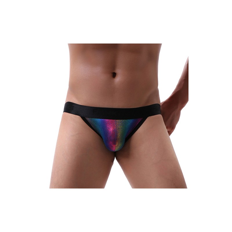 Fantastic Rainbow Printed Assless Panty For Men