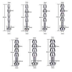 Steel 4 Balls Urethral Catheter