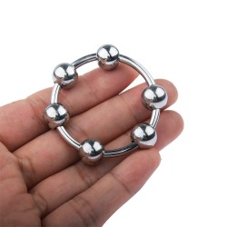 Steel Cock Ring/Glans Ring With 6 Balls