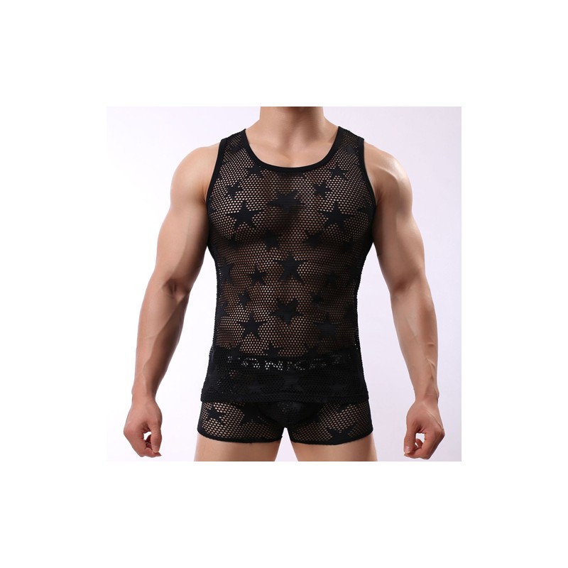 Fashion Star Pattern Breathable Nigthwear Vest