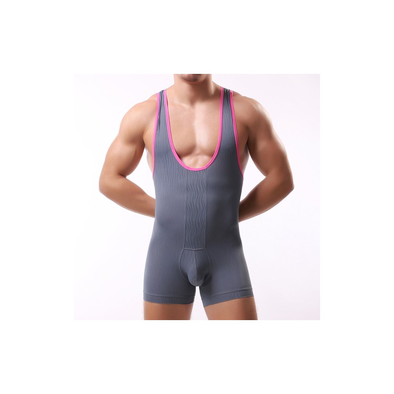 Sexy Vest Type One-piece Suit For Men