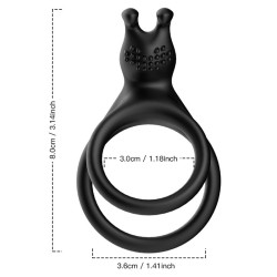 Bunny Ears Silicone Penis Ring