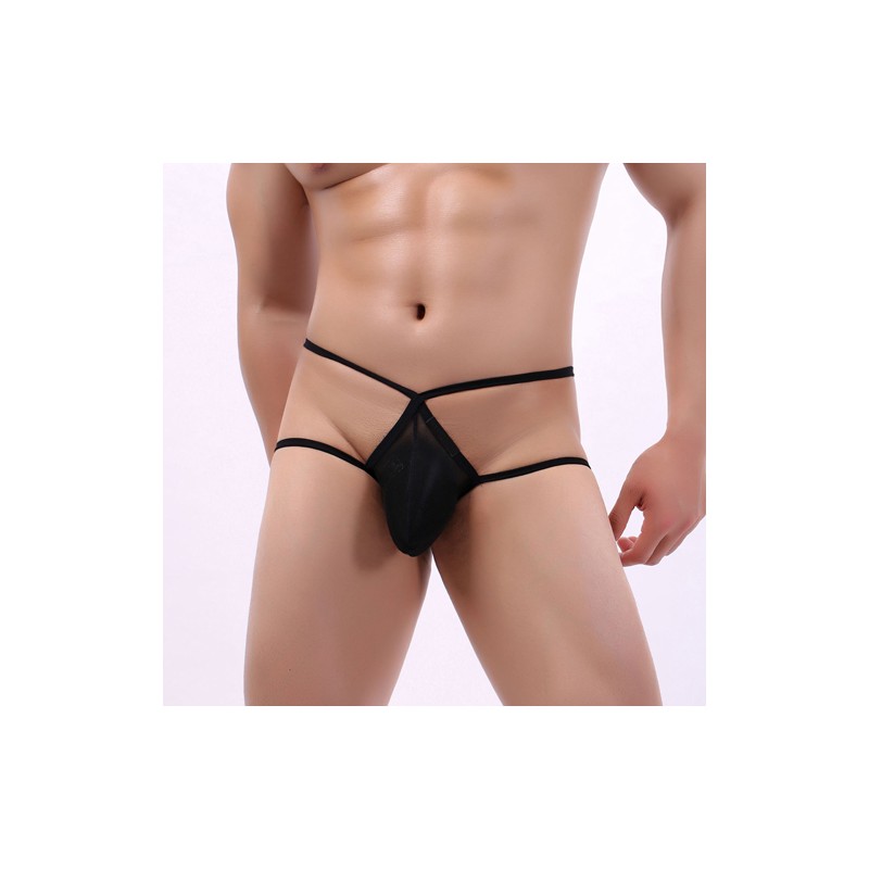 Men Sexy Breathable Strap Assless Mesh Panty