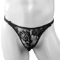 New Men Lace Rose Pattern T-back Sexy Panty