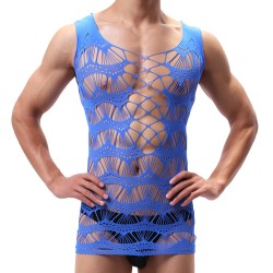 Hot Selling Fishnet Hollowed-out Men Vest