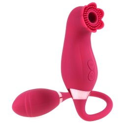 Double Head Rose Suction Vibrator