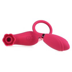 Double Head Rose Suction Vibrator