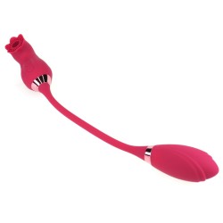 Double Head Rose Suction Vibrator