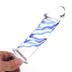 Large Glass Dildo With Handle