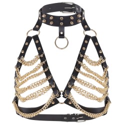 Women's Punk Harness Bra Goth Belt