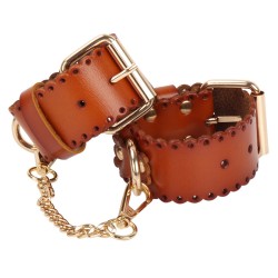 Real Leather Handcuffs