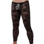 Sexy Men Tight Rose Pattern Lace Pants