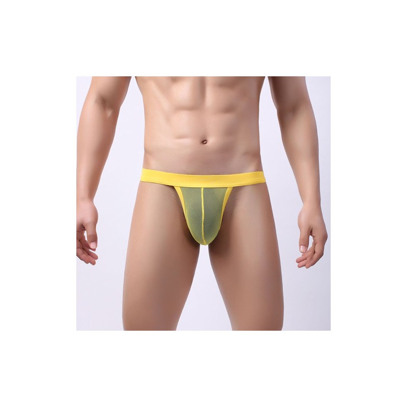 New Low-rise Breathable Mesh Panty For Men Briefs