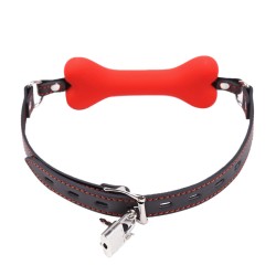 Dog Bone Padlock Open Mouth Gag