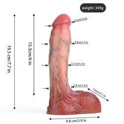 Ultra Realistic Dildo with Suction Cup - 7.7inch