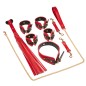 Black &amp; Red PU Bondage Kit