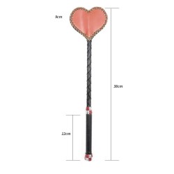 Heart Shape With Lace Riding Crop