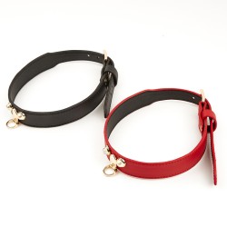 Exquisite Leather Neck Collar With Lead