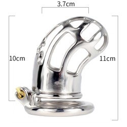 Hollow Out Chastity Cage With Round Ring