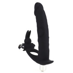 Cock Ring With Vibration Anus Dildo