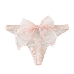 New Girls Satin Ribbon T-back Sexy Panty