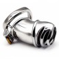 Detained Metal Chastity Cage - L Size