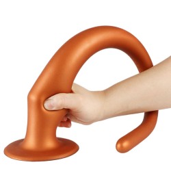 Long Tail Silicone Butt Plug With Scale