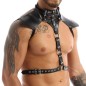 Men's Faux Leather Halter