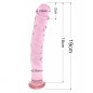 Pink Glass 7.5" Dildo