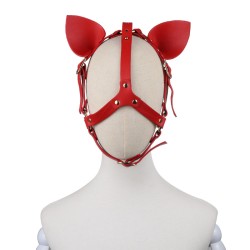 Cosplay Bondage Hood With Ear