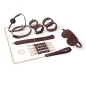 Real Leather Bondage Kit With Handbag